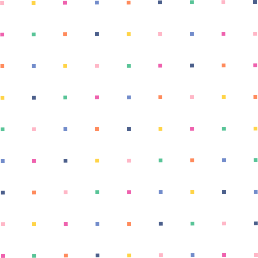 rainbow square dots