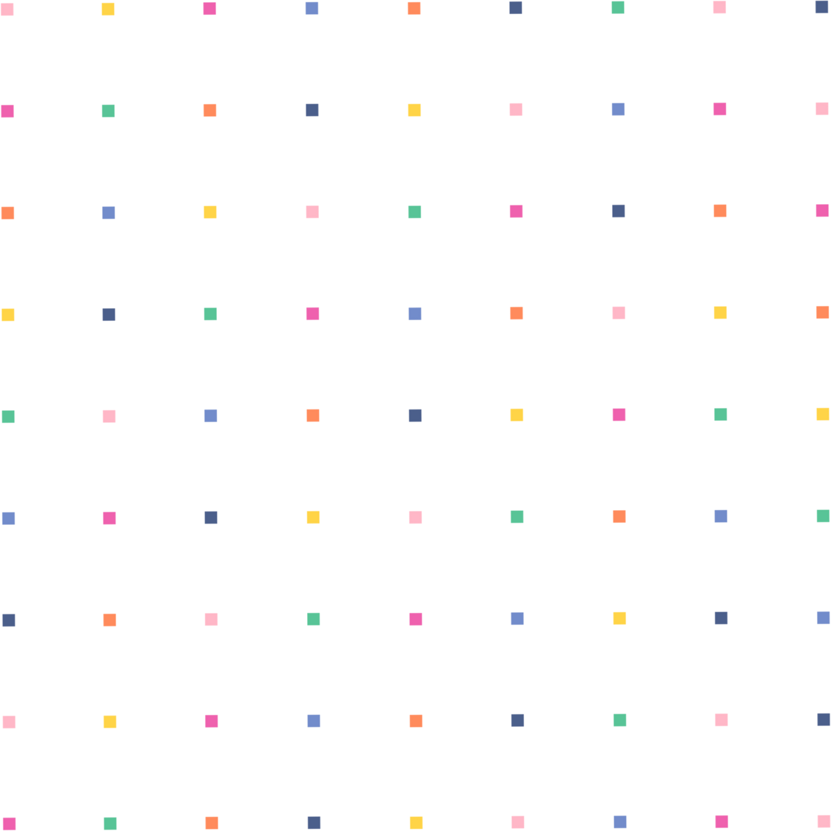 rainbow square dots